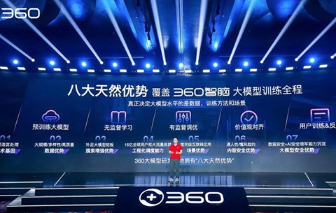 360集团举办360智脑大模型应用(yòng)发布会，周鸿祎现场对话AI数字人